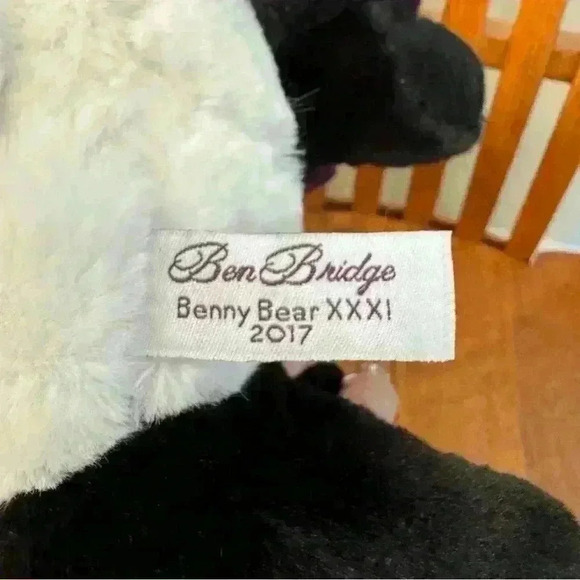 🌈 6/$60, NWT Ben Bridge Benny Bear 2017 panda bear, 9” - Picture 4 of 9
